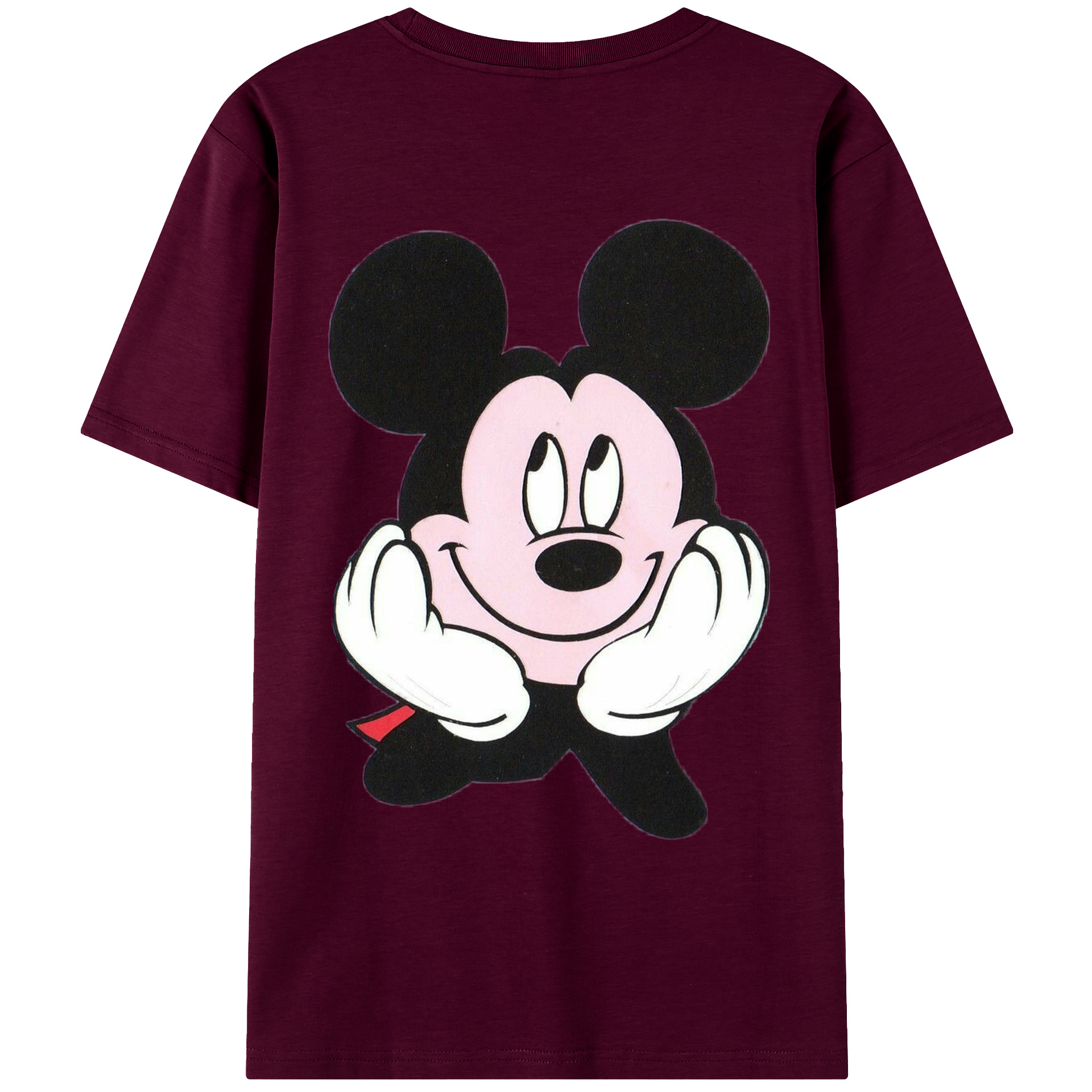 （画像用） ミッキーマウス Mickey Mouse レディース半袖Tシャツ(バックプリント)